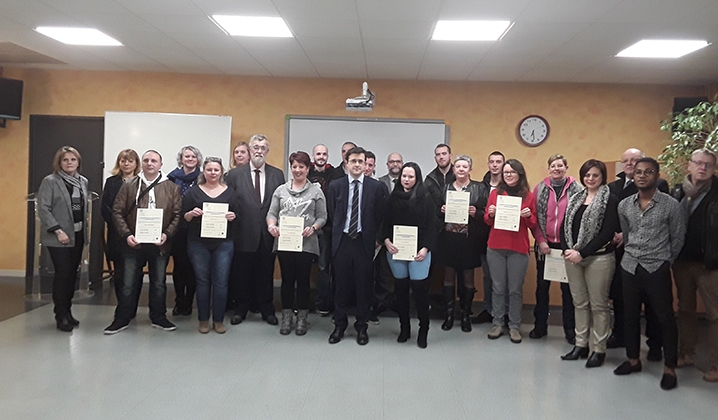 22 nouveaux conducteurs de taxis diplômés en Ardennes. © CMA Ardennes