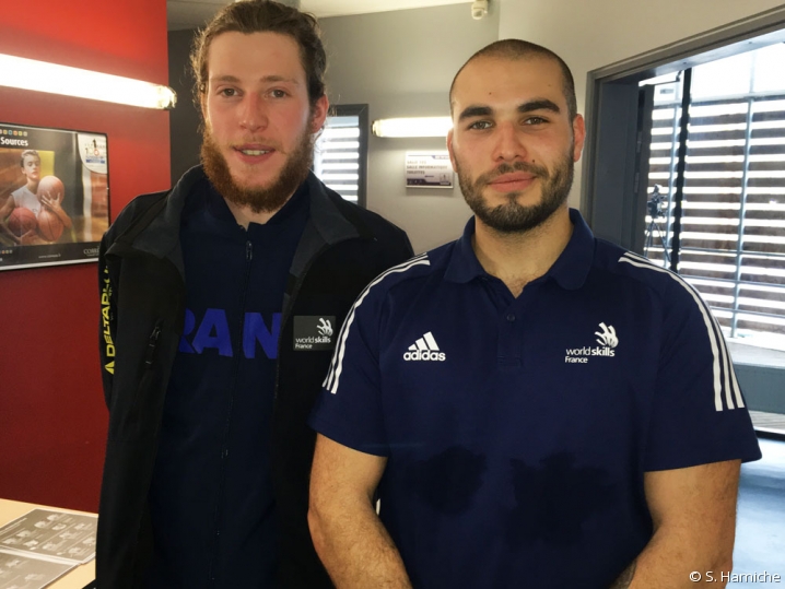 Benoît Bianchi, expert métier et Alexis Tatin, membre de l'Equipe de France des Métiers Euroskills 2020