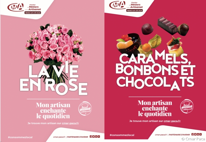 affiches campagne "Mon artisan enchante le quotidien"