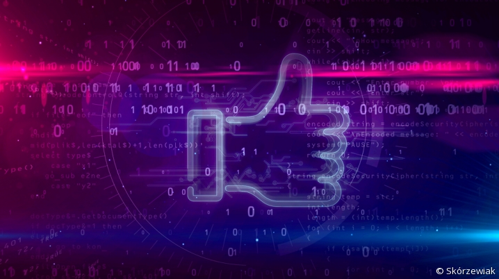 Like Facebook Like sur facebook, nuances de violet