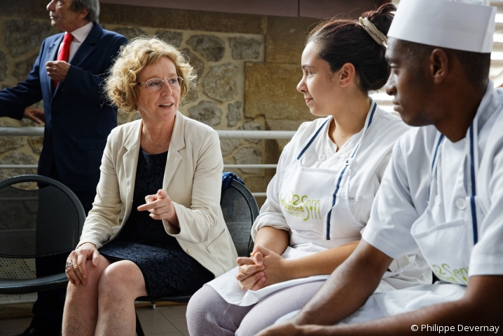 Muriel Pénicaud apprentis