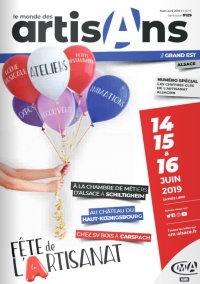 Une du magazine Le Monde des Artisans 129 édition Alsace, consacrée à la Fête de l'Artisanat