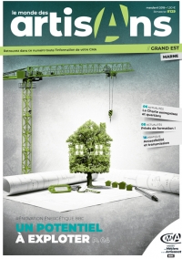 Une du magazine Le Monde des Artisans 129 édition Marne, consacrée à la rénovation énergétique